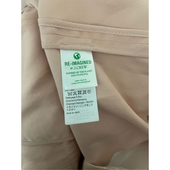J. Crew Alfie Pink Tencel Long Sleeve Blazer Jacket Single Button‎ Size 4 - Picture 4 of 6